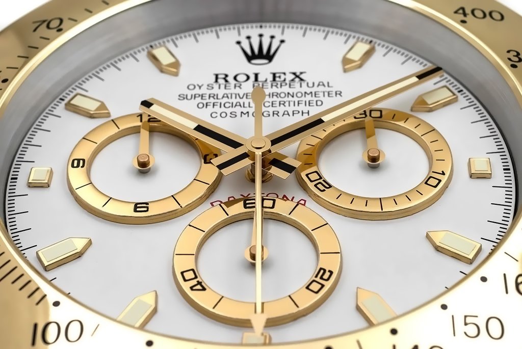 Rolex Wall clock Daytona Series,Gold & White - Image 4