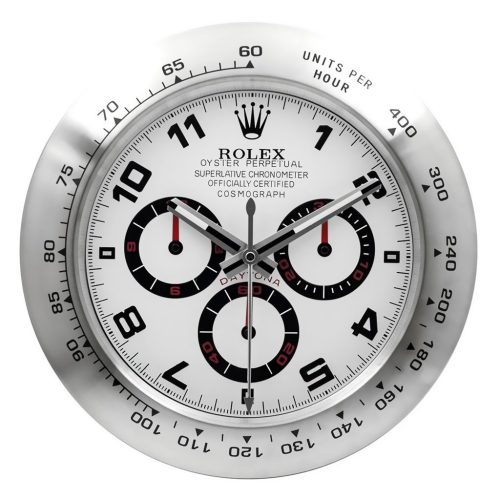 Rolex Daytona Series,Silver | Wall Clock