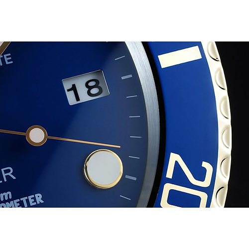 Rolex Submariner Series,Blue & Gold | Wall Clock - Image 3