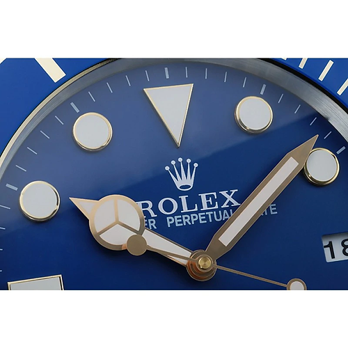 Rolex Submariner Series,Blue & Gold | Wall Clock - Image 2