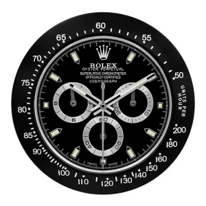 Rolex Daytona Series , Black | Wall Clock