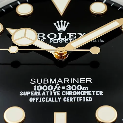 Rolex Submariner Wall Clock ,Black & Gold - Image 4