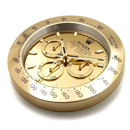 Rolex Wall Clock Daytona Series ,Full Gold - Image 3