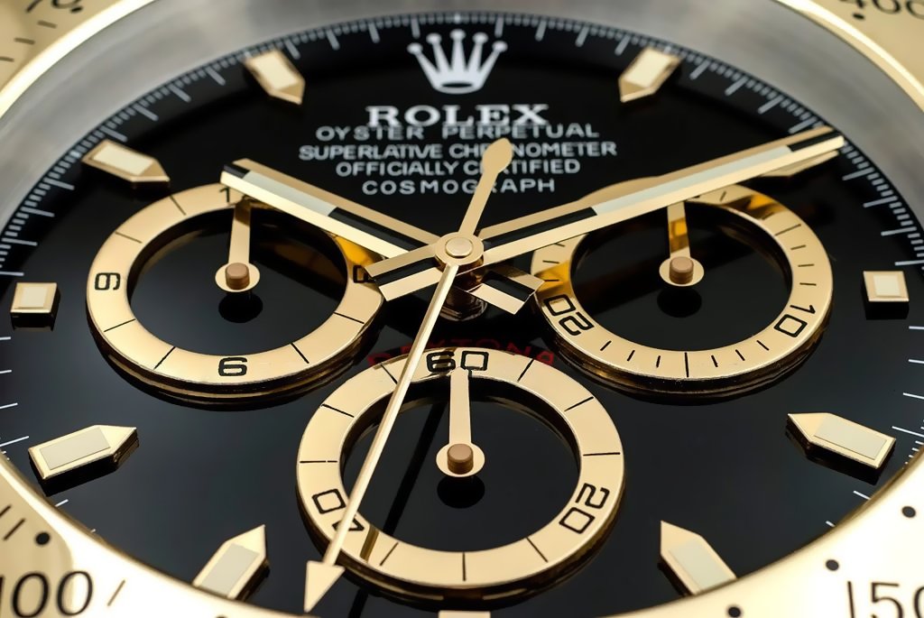 Rolex Wall Clock Daytona Series,Gold & Black - Image 4