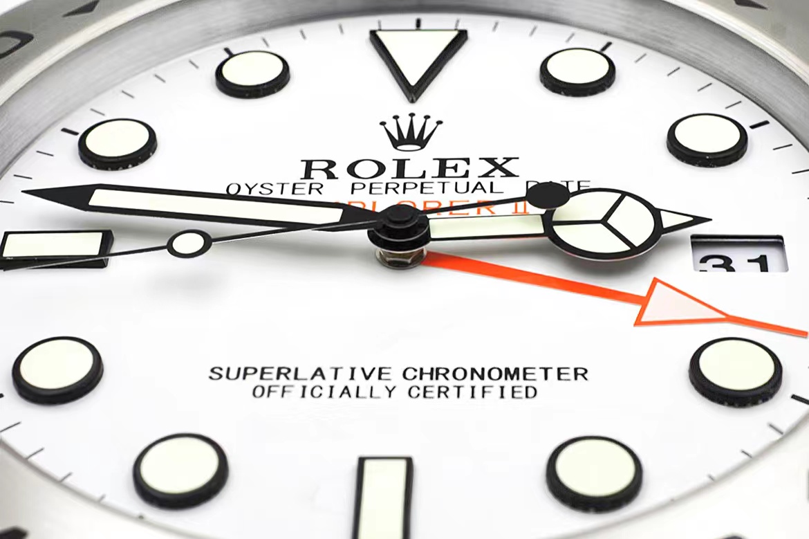 Rolex Explorer II Series, White dial | Wall Clock - Image 4