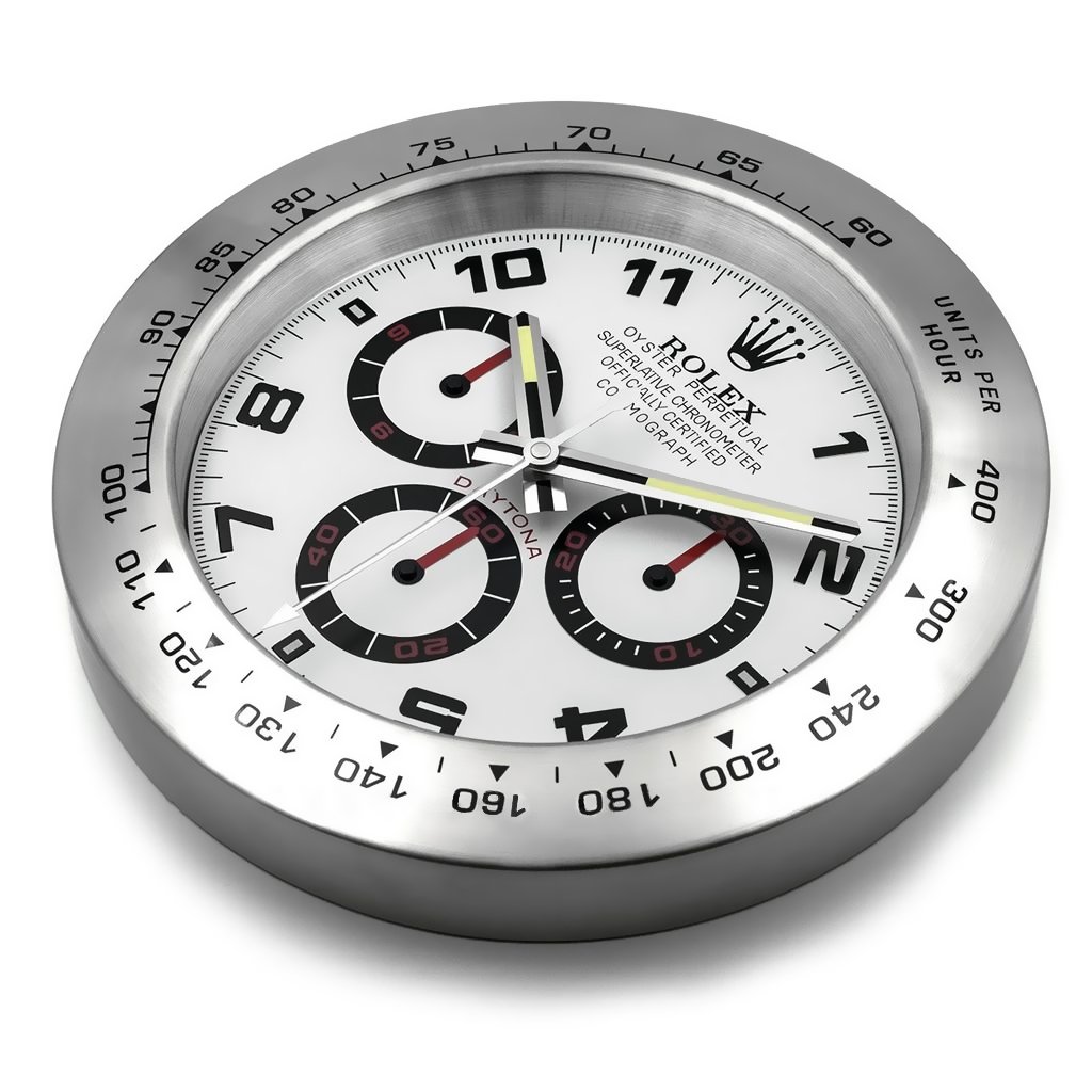 Rolex Daytona Series,Silver | Wall Clock - Image 3
