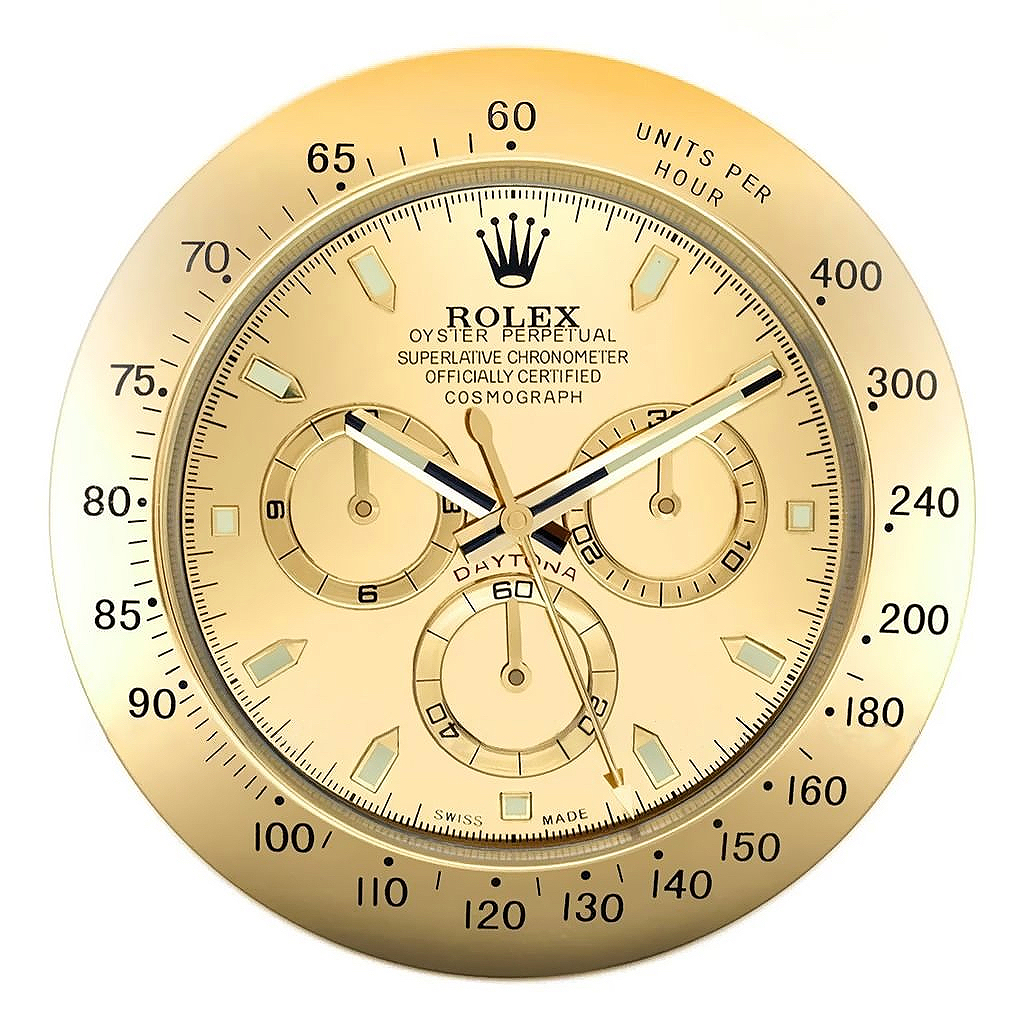 Rolex Wall Clock Daytona Series ,Full Gold