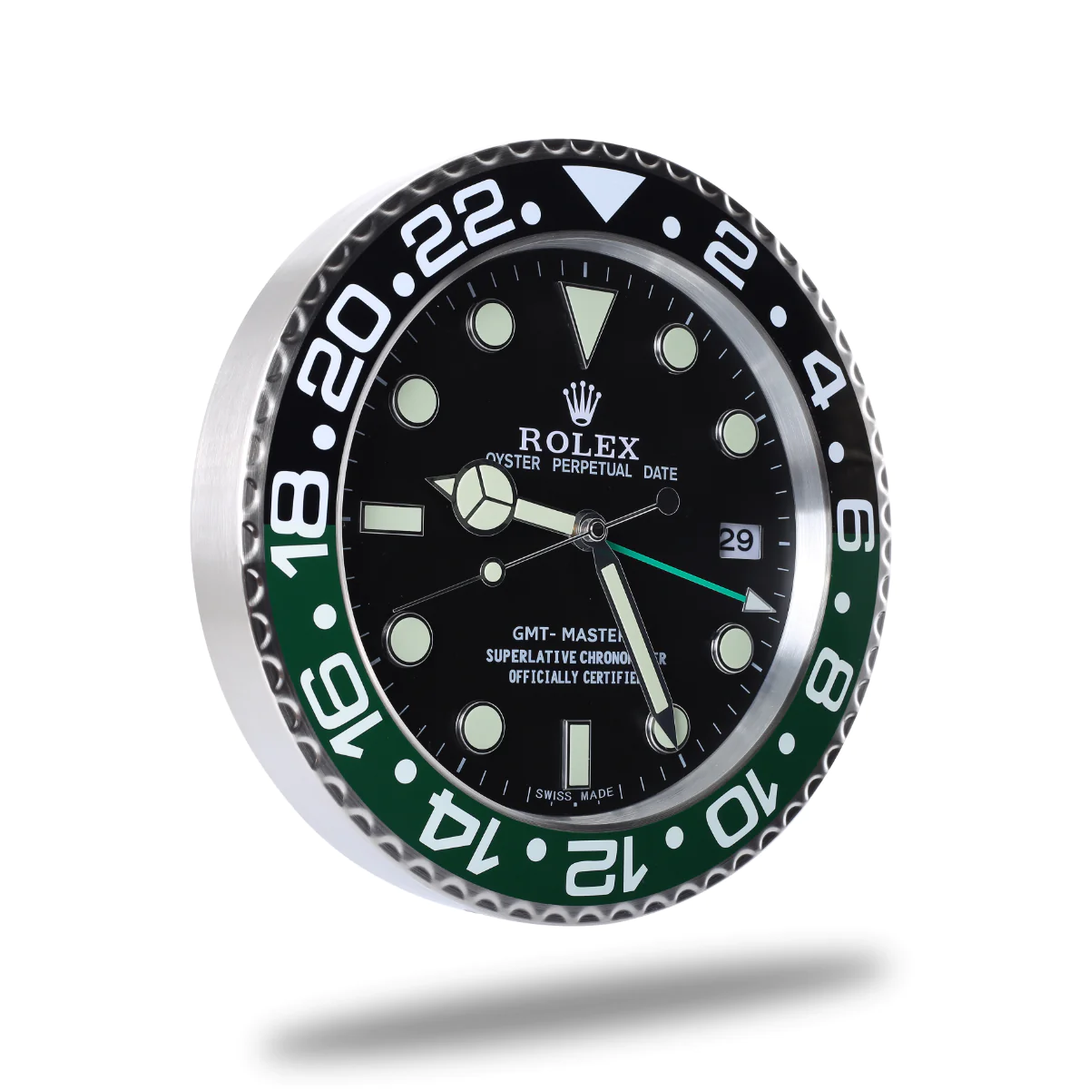 Rolex GMT Master Series,Black & Green | Wall Clock - Image 3