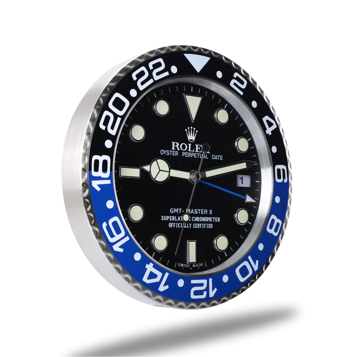 Rolex GMT Master Series,Black & Blue | Wall Clock - Image 3