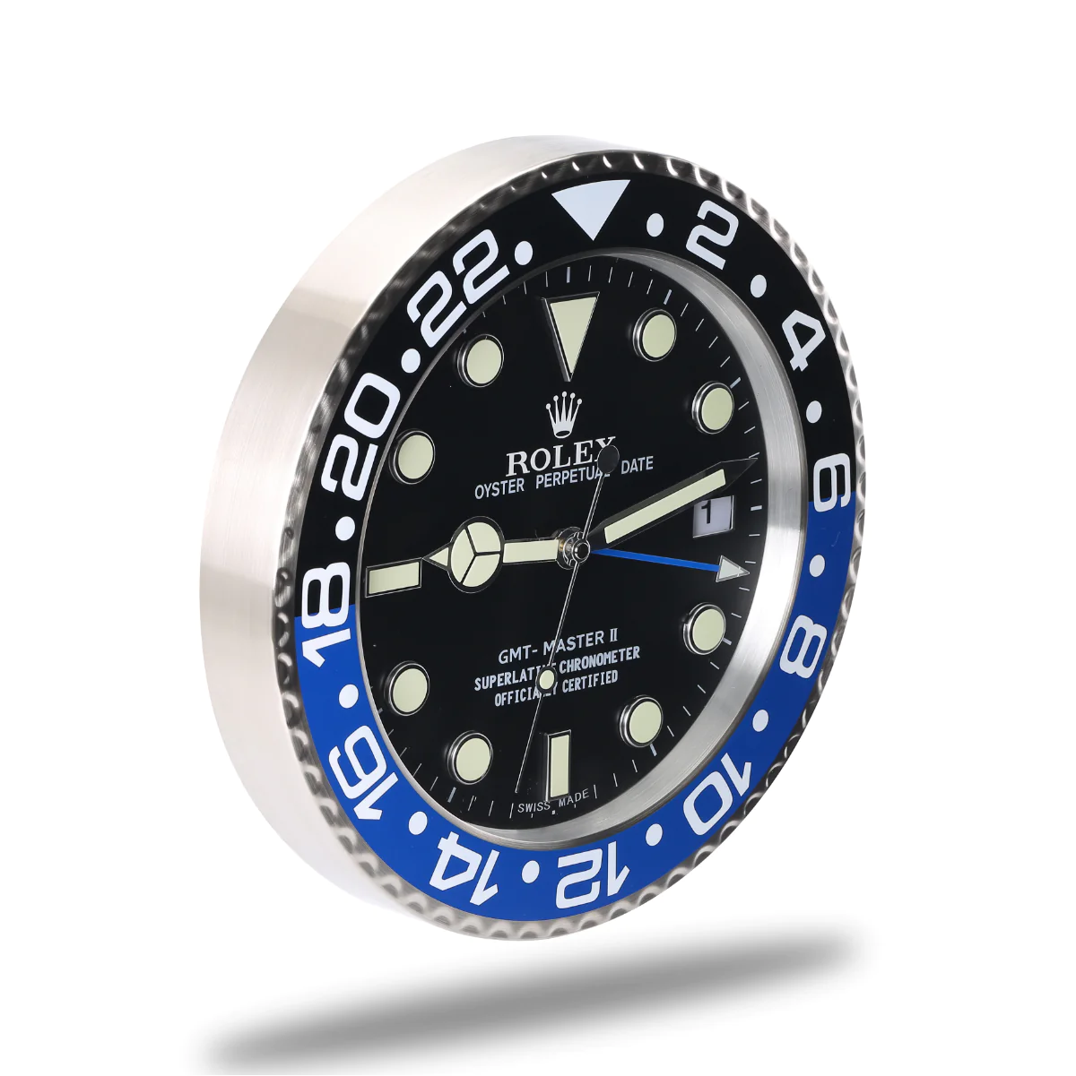 Rolex GMT Master Series,Black & Blue | Wall Clock - Image 2