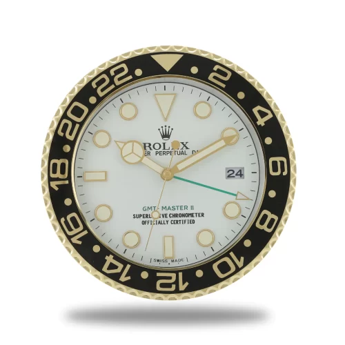 Rolex GMT Master Series,Gold and White | Wall Clock