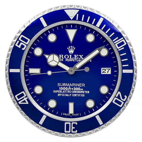 Rolex Submariner Series,Blue | Wall Clock