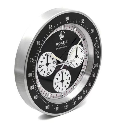 Rolex Daytona Paul Newman Wall Clock | White Logo