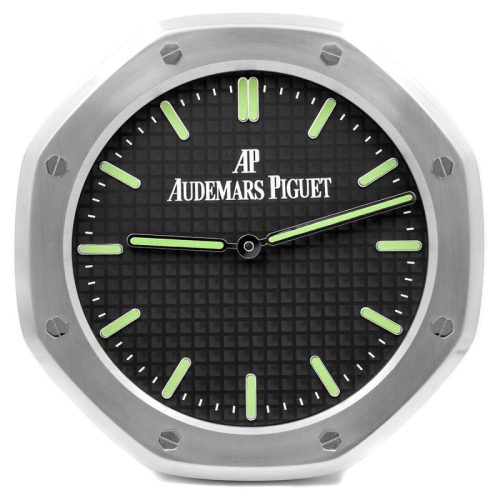 AP Royal Oak Wall Clock |  Sliver & Green Luminous Dial