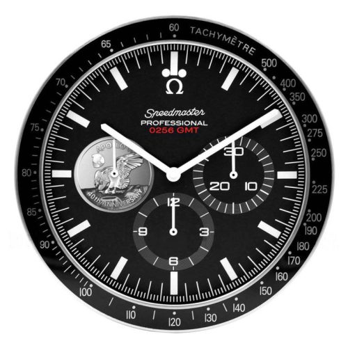 Omega Speedmaster Wall Clock | 40th Anniversary Silver