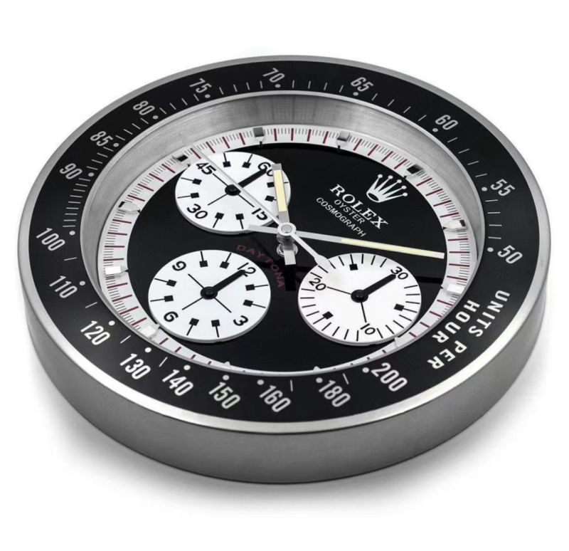 Rolex Daytona Paul Newman Wall Clock | White Logo - Image 3